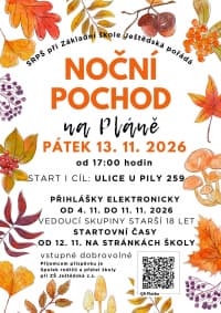 Noční pochod na Pláně 2026_plakát